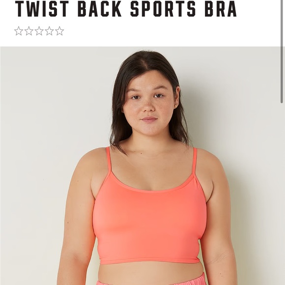Victoria’s Secret PINK ULTIMATE LIGHTLY LINED TWIST BACK SPORTS BRA - Picture 6 of 7